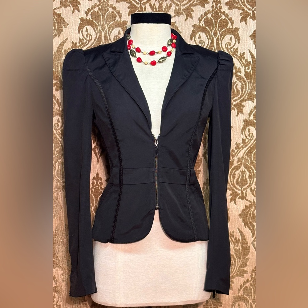 Bebe Black Fitted Blazer - image 3